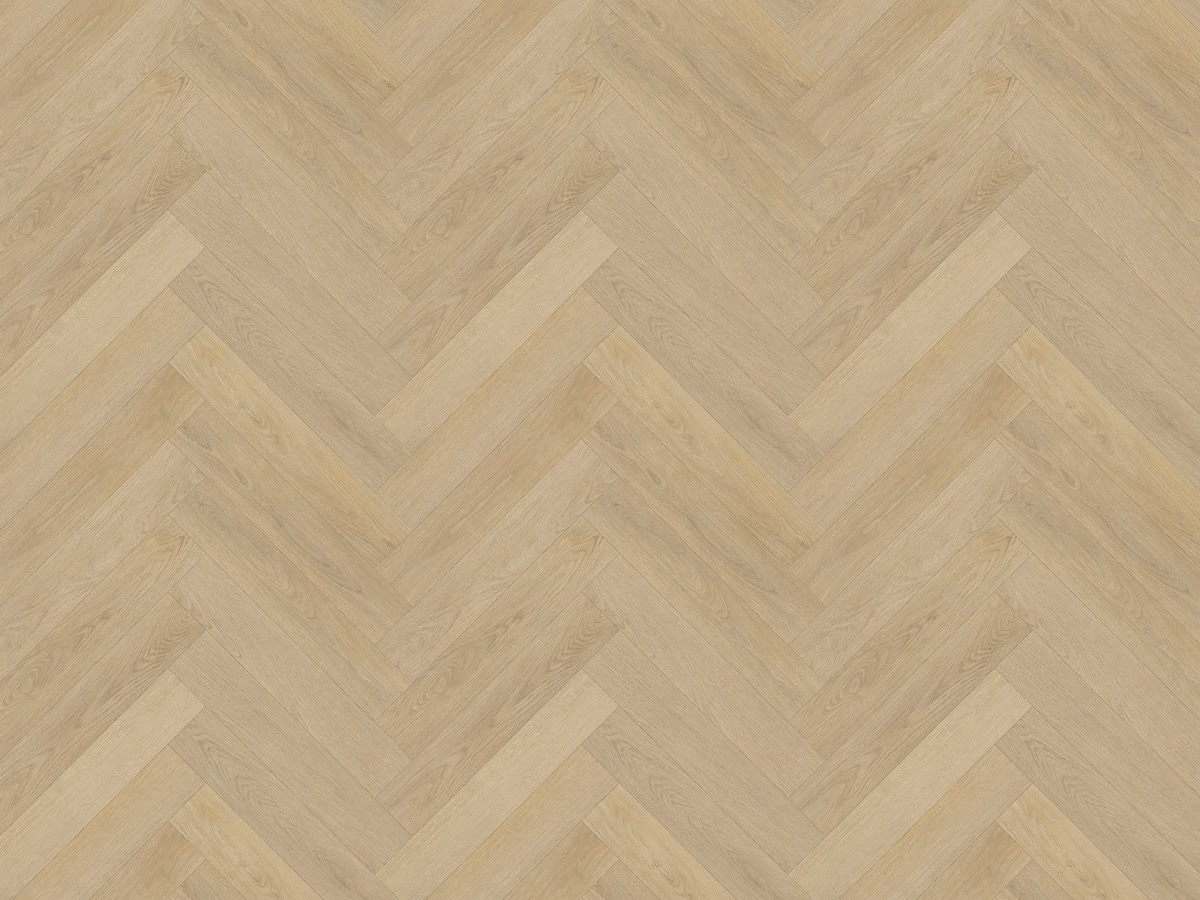 Warm Oak Visgraat Click — naturel eiken PVC vloer van Calitex