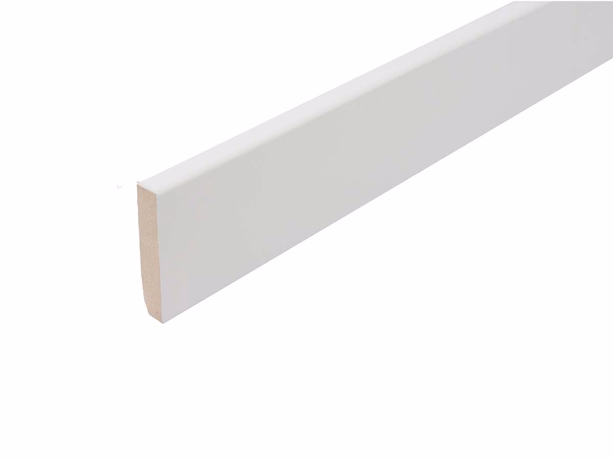 MDF plint wit 14 × 100 mm — wit & crème, MDF plint