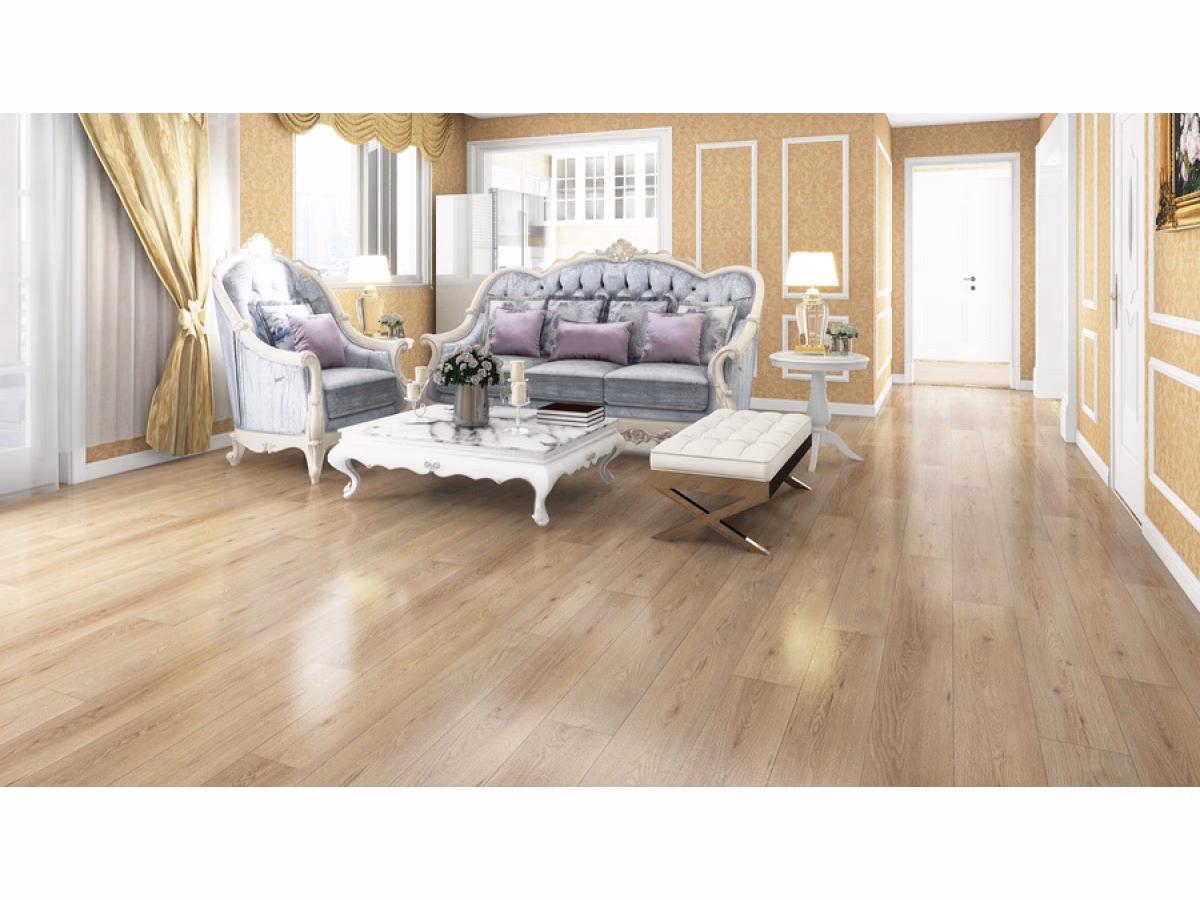 Ruby Plank Click in een woonkamer gelegd