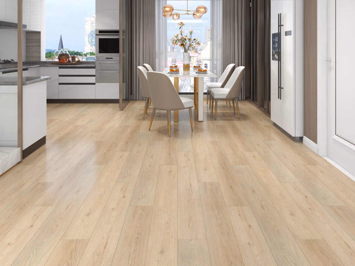 Excelsior Plank Click in een woonkamer gelegd