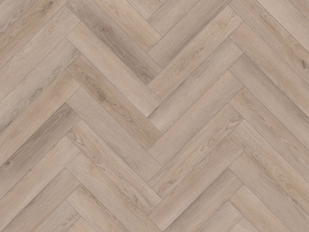 Lesatho Visgraat Click — naturel eiken, Visgraat
