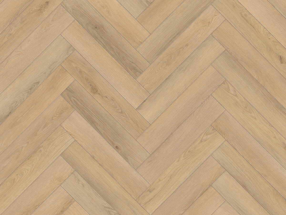 Hope Visgraat Click — naturel eiken PVC vloer van Calitex