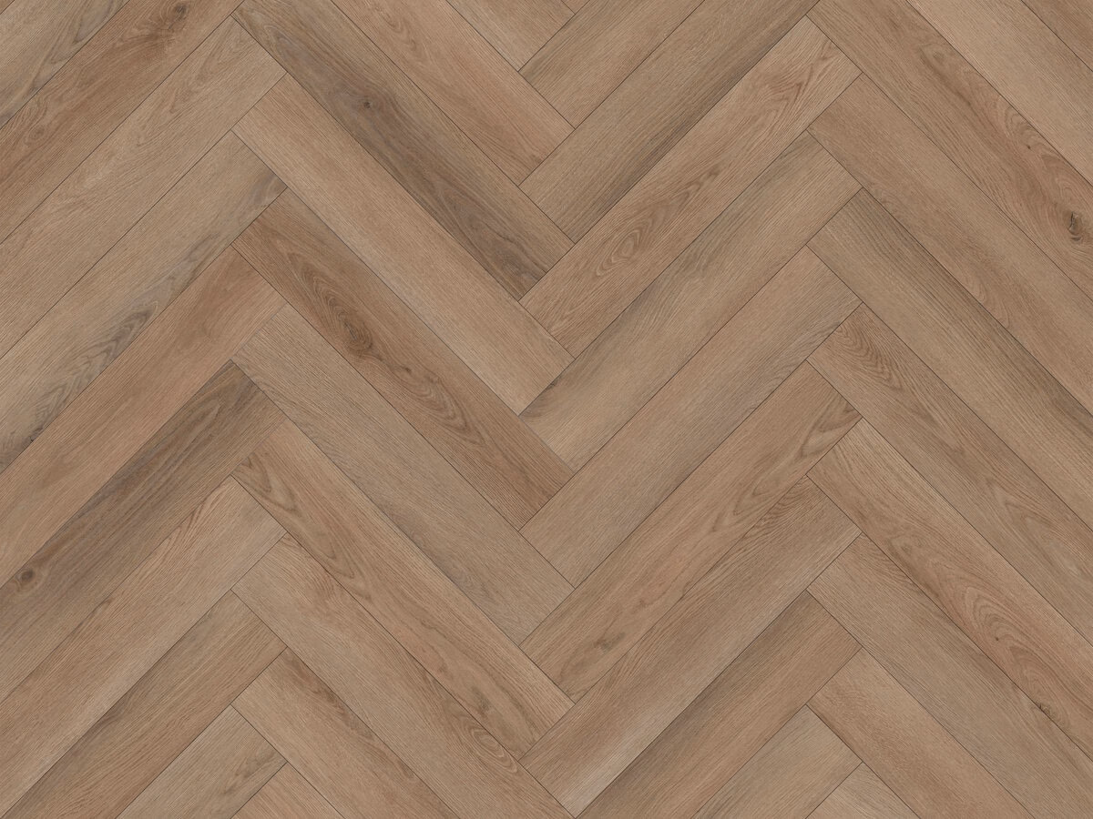 Sierra Visgraat Click — naturel eiken, Visgraat