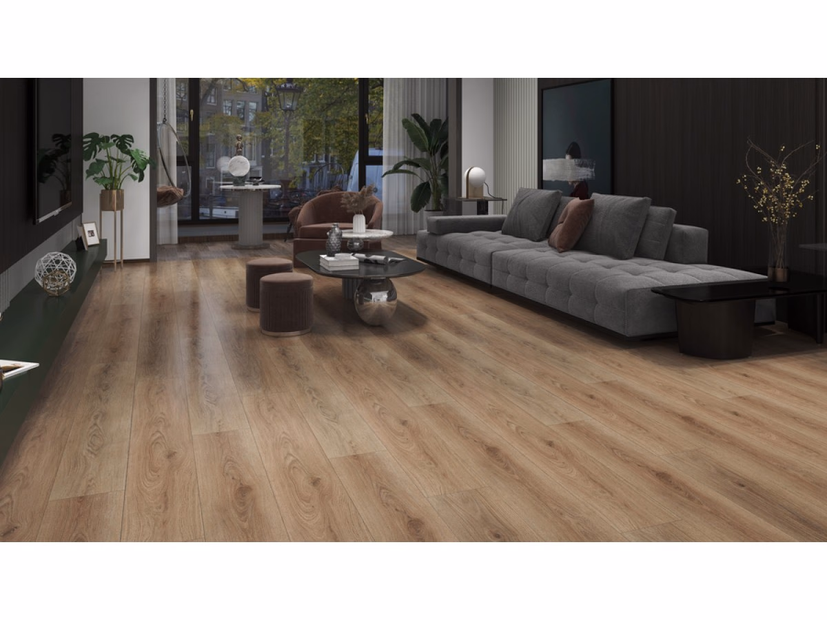 Sierra Plank Click in een woonkamer gelegd