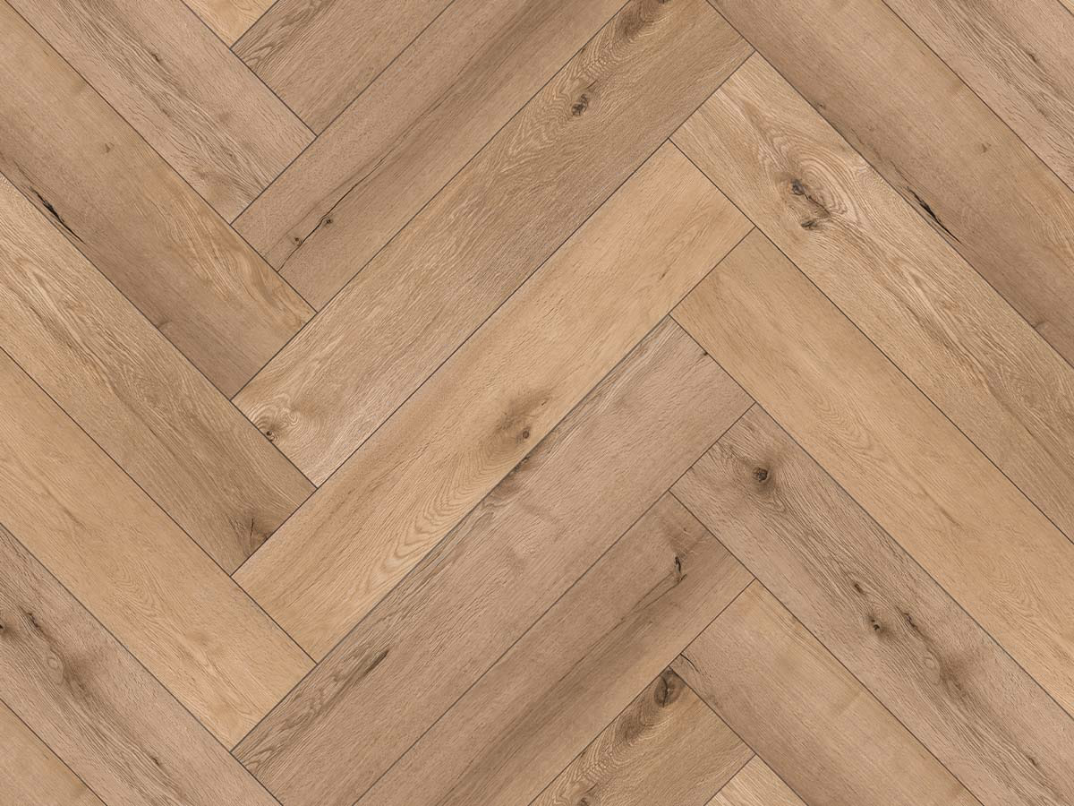 Kaschmir Oak Visgraat Click — naturel eiken, Visgraat