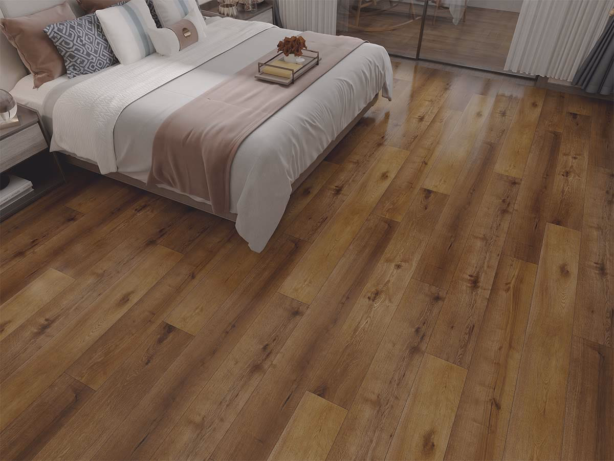 Sugar Plank Dry-Back in een woonkamer gelegd