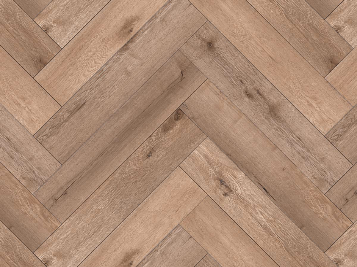 Melange Oak Visgraat Click — naturel eiken PVC vloer van Calitex