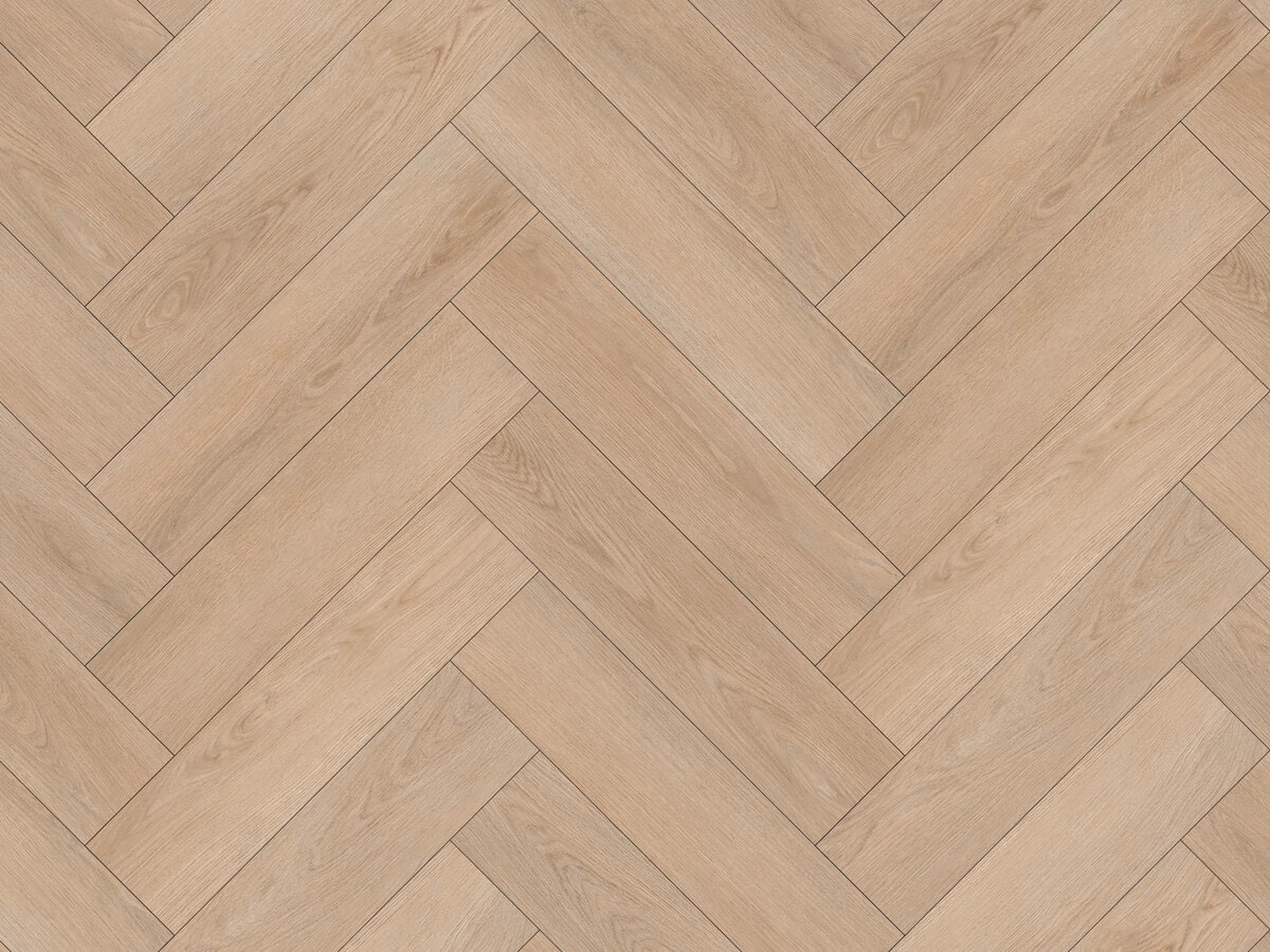 Slate Oak Visgraat Click — naturel eiken PVC vloer van Calitex