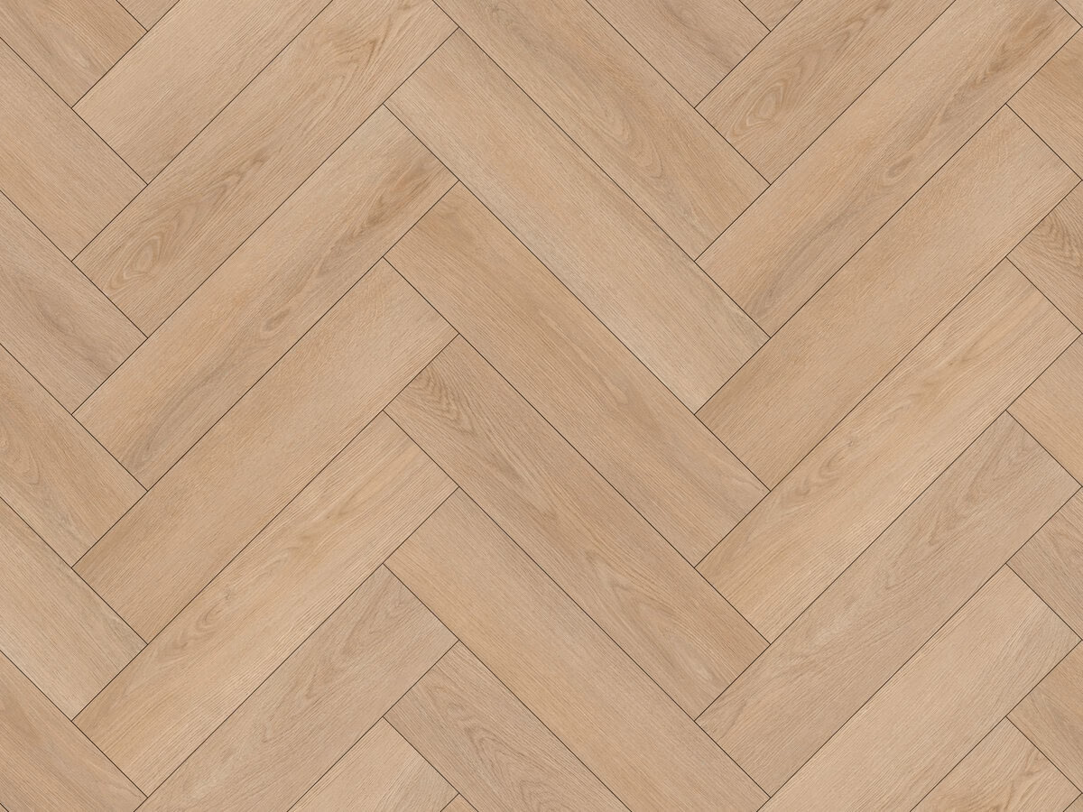 Desert Oak Visgraat Click — naturel eiken PVC vloer van Calitex